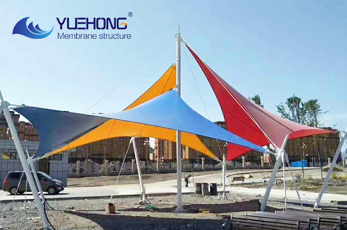 Membrane structure landscape canopy