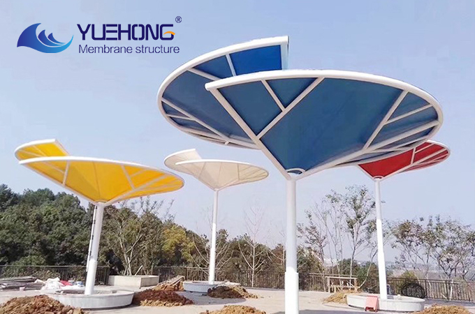 Outdoor landscape membrane structure