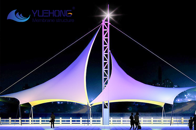 Outdoor landscape membrane structure