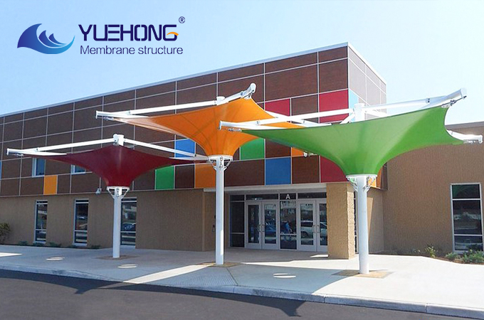 Outdoor landscape membrane structure