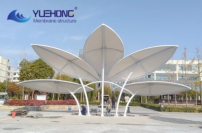 Outdoor landscape membrane structure