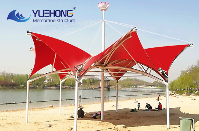 Outdoor landscape membrane structure