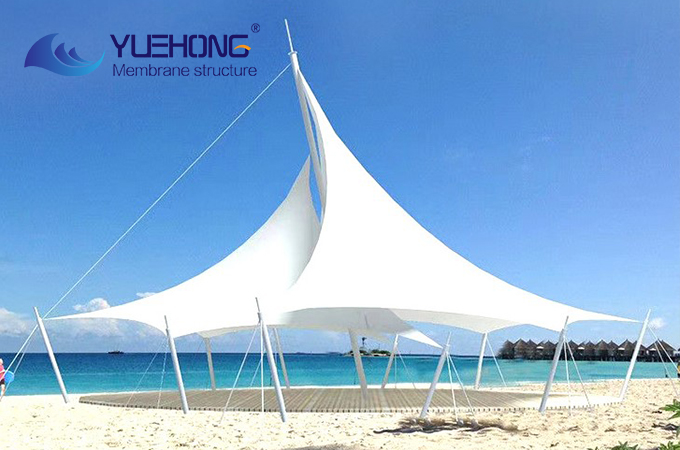 Landscape membrane structure canopy