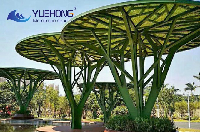 Landscape membrane structure