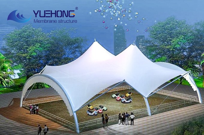 Playground membrane canopy