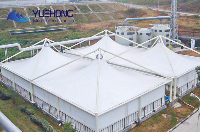 Sewage tank membrane structure